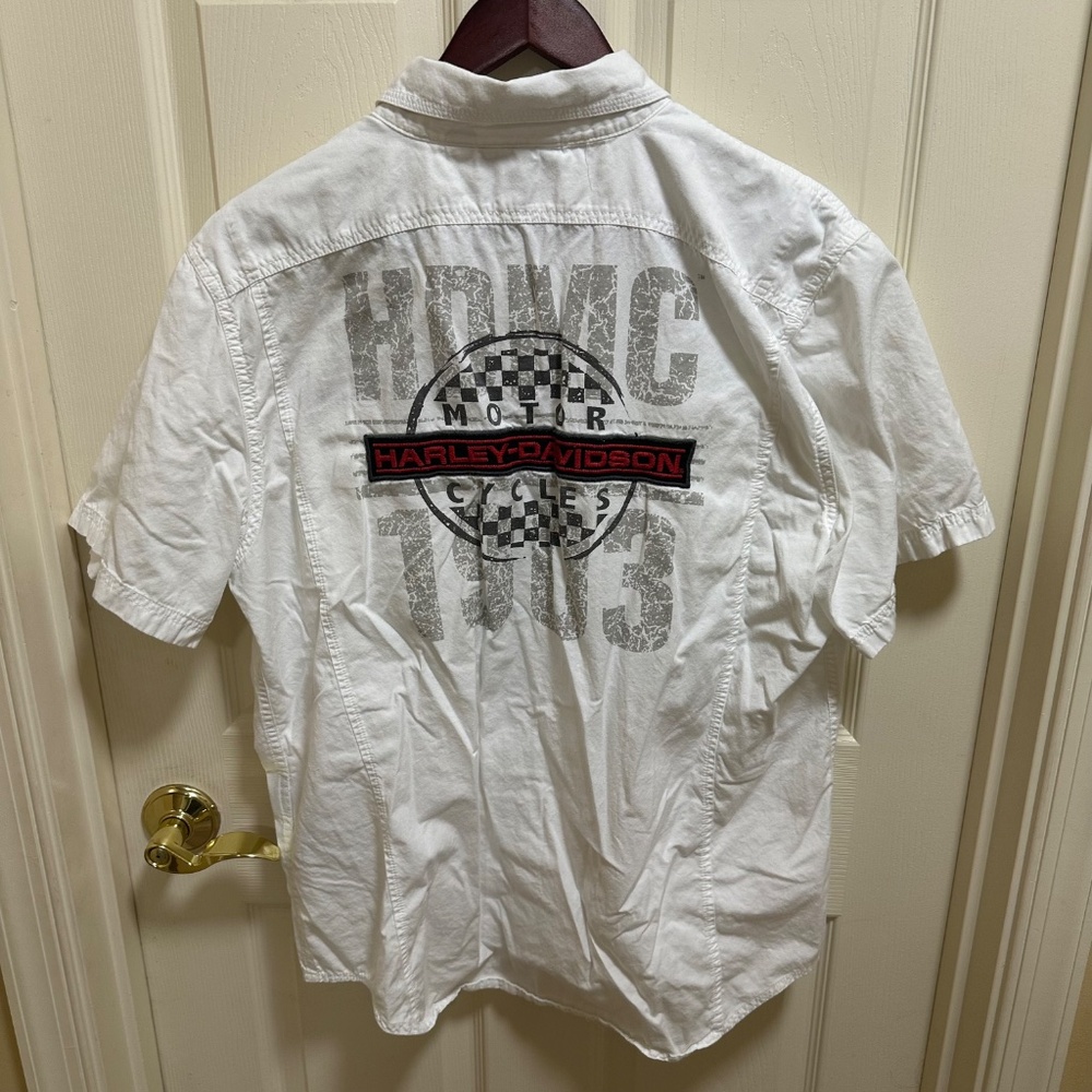 Harley-Davidson Riding Button Shirt Large - Picture 4 of 6